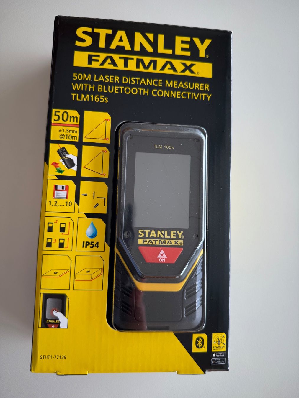 Stanley Alle Werkzeuge: Stanley Fatmax TLM 165S laser distance 50 m – Neu und originalverpackt aus St-Gingolph von GoldenKeys