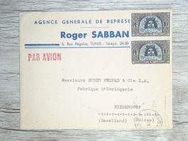 TR80 Enveloppe + Timbre Tunisie 19xx