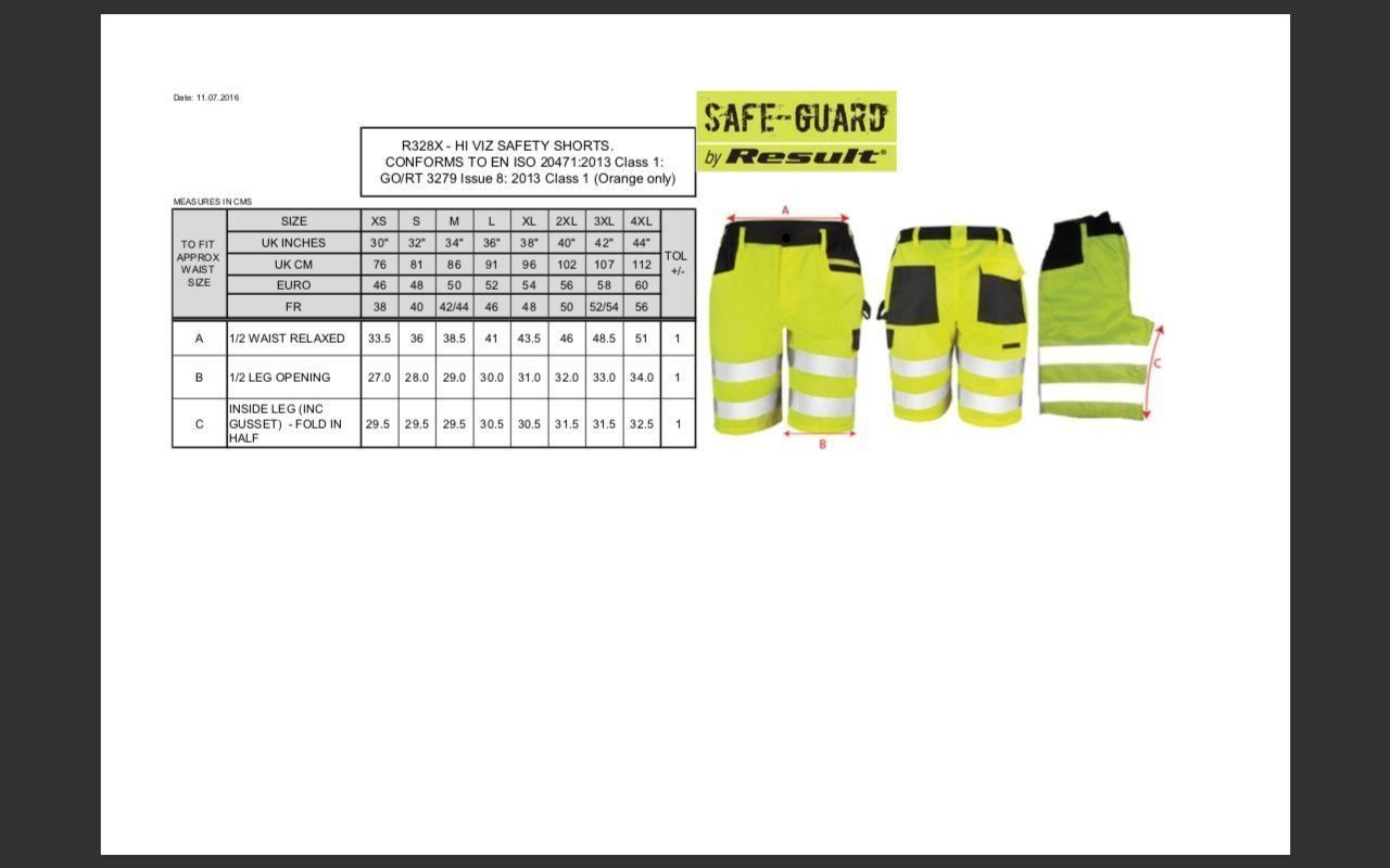 Altro per Abbigliamento & Protezione sul lavoro: Warnschutz Shorts Safe-Guard – Nuovo e nell'imballaggio originale da Sulgen venduto da Spikyno 5