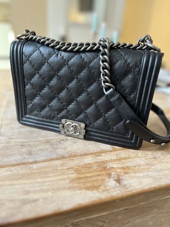 Chanel Tasche Boy gross, schwarz, quasi neu!