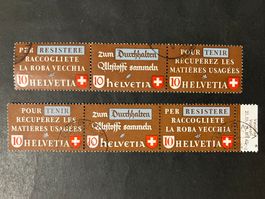 Altstoffverwertung, Kat. Z36 b+c, gestempelt, KP 130.--
