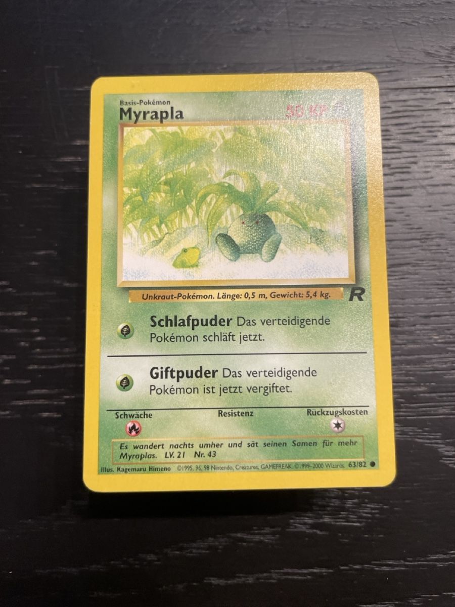 Pokémon Cartes à collectionner: Pokemon Myrapla 63/82 rocket vintage – D'occasion à Hugelshofen par Suimosa
