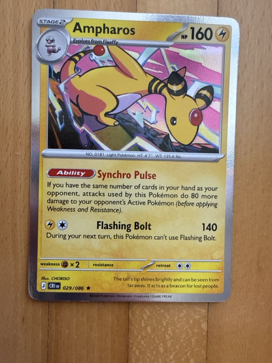 Pokémon Carte collezionabili: Englische Ampharos Pokémon Karte  – Nuovo (secondo la descrizione) da Wahlen b. Laufen venduto da Canaslan