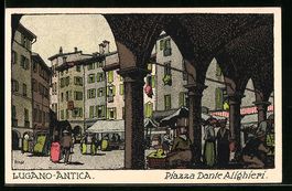 Lugano, Antica Piazza Dante Alighieri