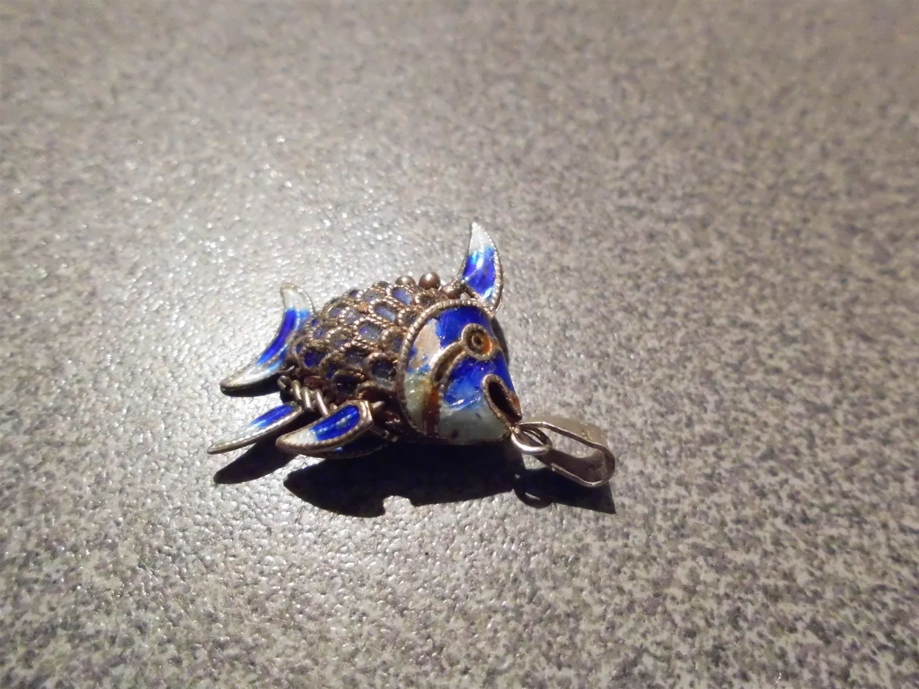 Pendentifs: Anhänger Fisch, Silber/blau – D'occasion à Zürich par abraxas1291 1