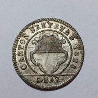 Batzen 1828 unz Freiburg