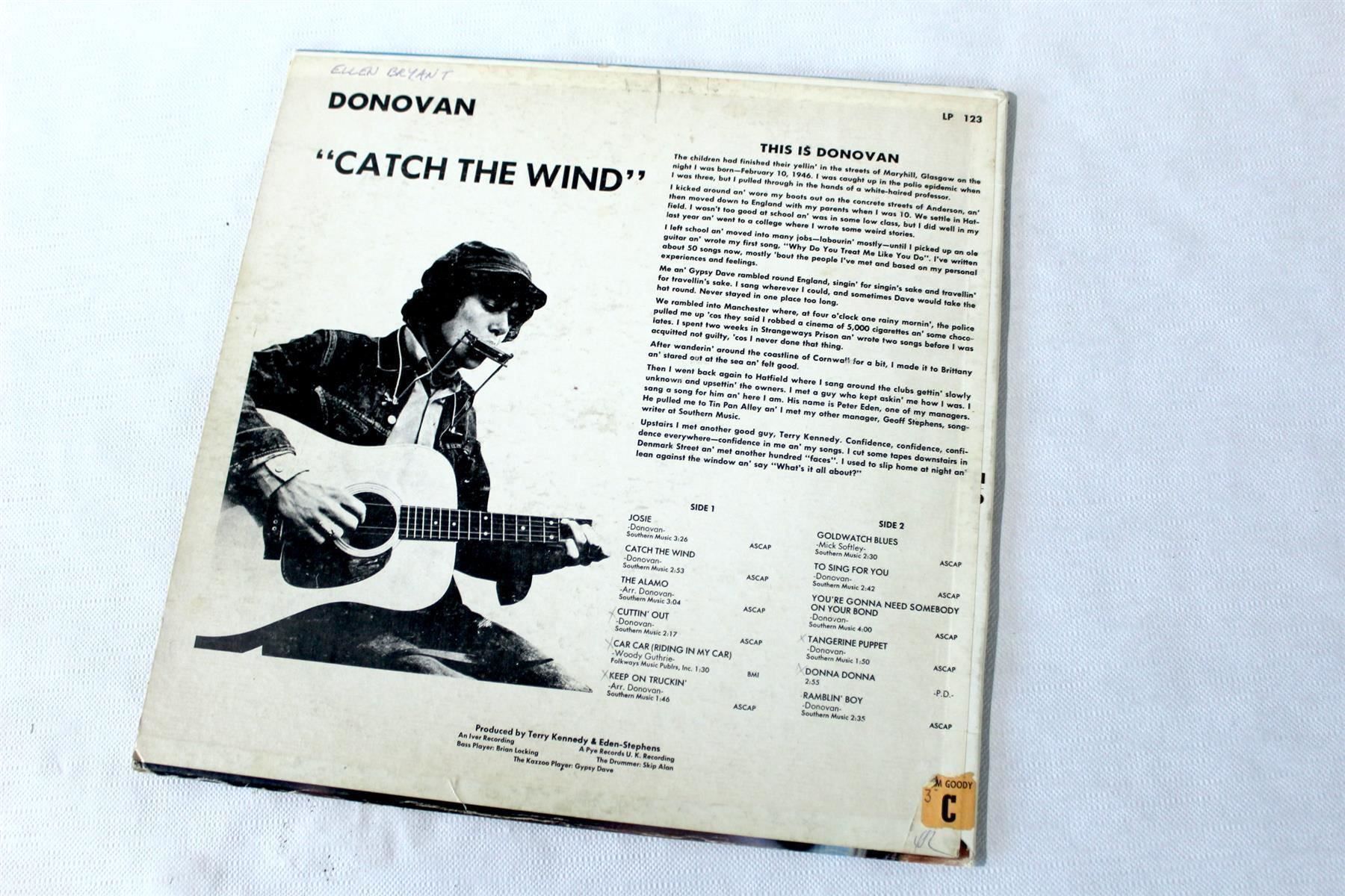 Dischi in vinile: DONOVAN: Catch The Wind – Usato da Bern venduto da kultiges 4