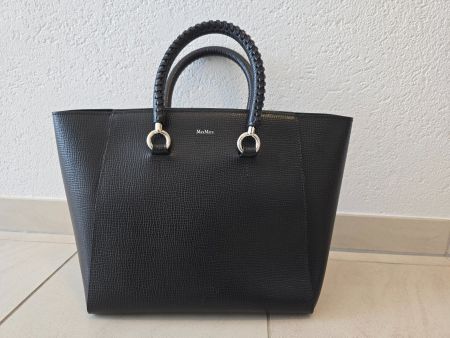 Max Mara Ledertasche schwarz, neuwertig