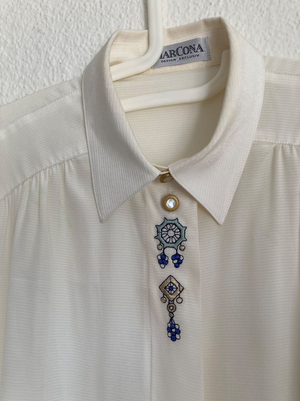 Blusen: Bluse Damen kurzarm weiss Grösse 40 MARCONA – Gebraucht aus Zürich von Surprize 1