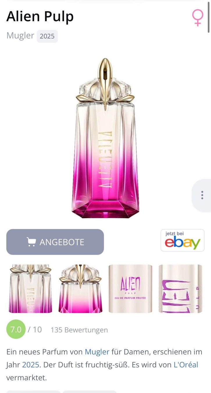 Mugler Parfum & Eau de Toilette: Mugler Alien Pulp EDP Duftprobe 2ML – Gebraucht aus Zürich von deruja 4