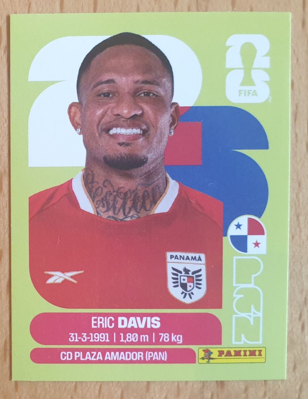 Panini Sammelbilder & Trading cards: Panini WM 2026 Panama ERIC DAVIS 07 – Neu (gemäss Beschreibung) aus Einsiedeln von MGXX