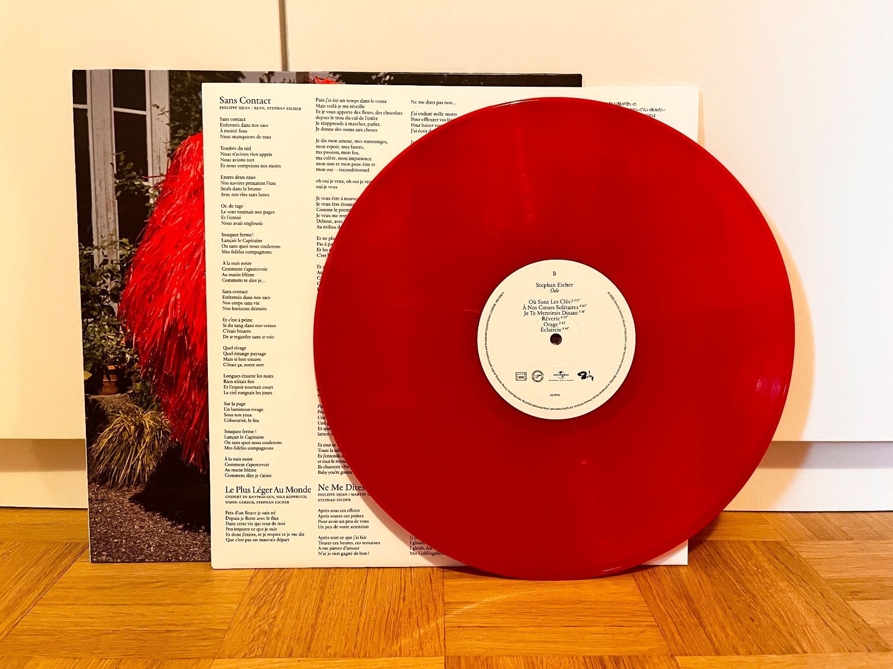 Dischi in vinile: Stephan Eicher - Ode - rotes Vinyl LP, mint – Nuovo (secondo la descrizione) da Arlesheim venduto da Vinylpferd 1