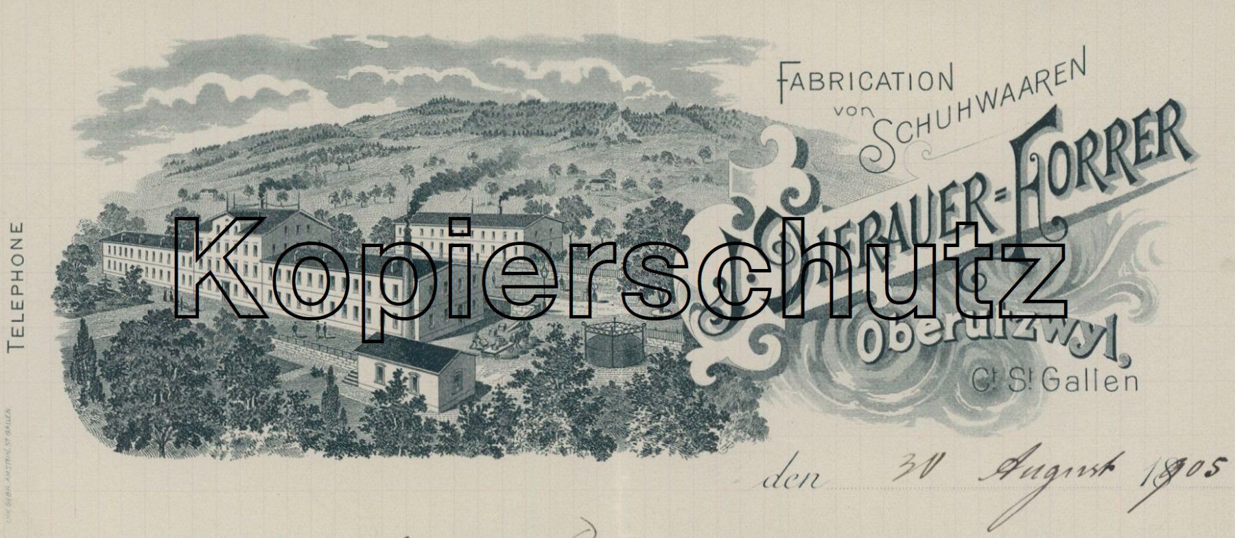 Cartoline postali: SG Oberuzwil - Litho – Usato da Schindellegi venduto da stationary