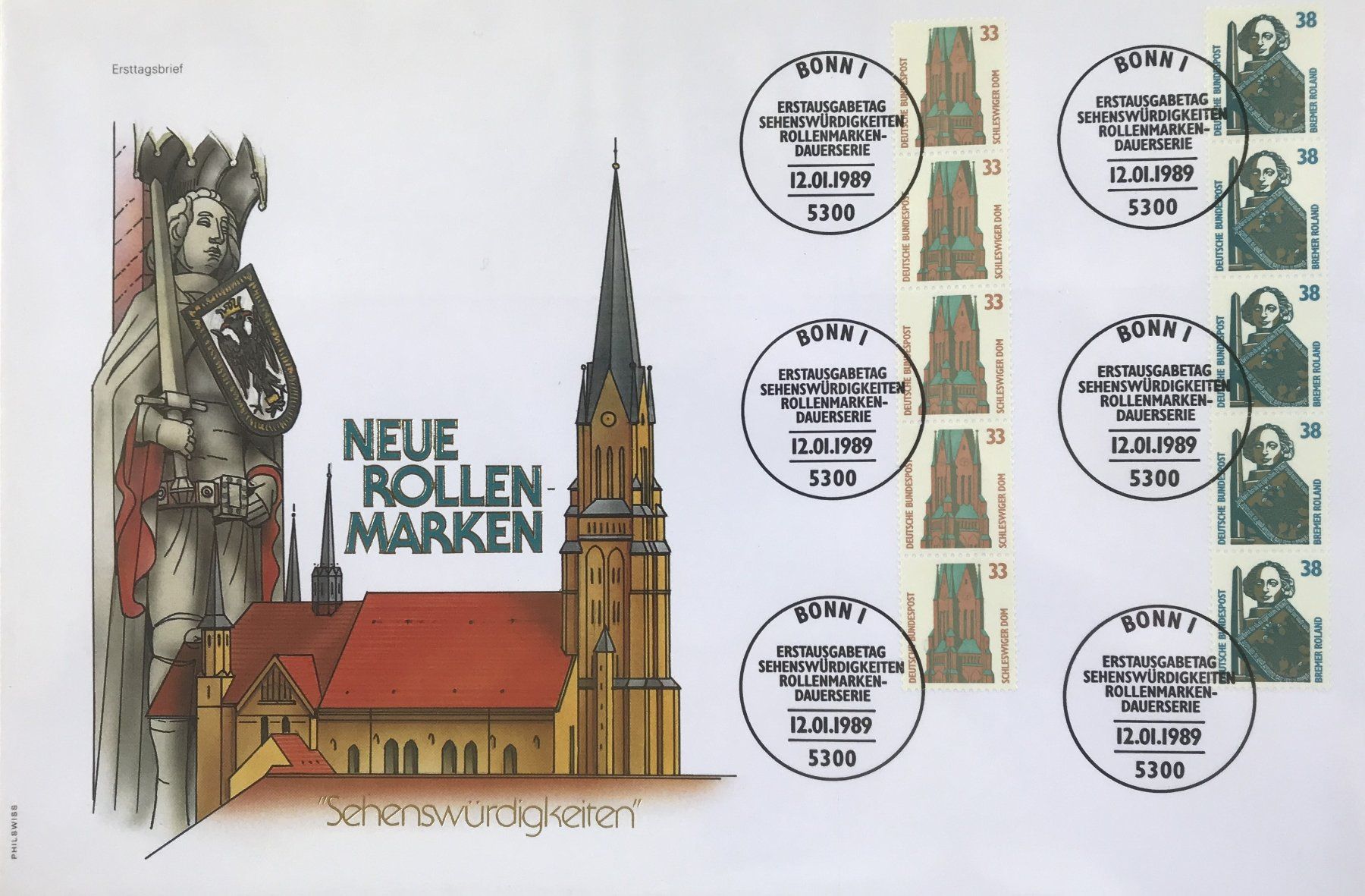 Tutti i francobolli: FDC MAXI NEUE ROLLEN-MARKEN – Usato da Ostermundigen venduto da crazy-horse-1840