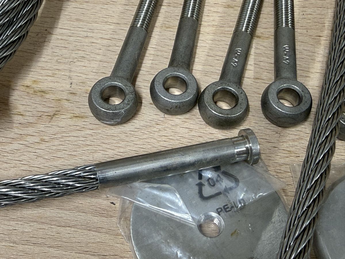 Corde: Inox Seile 8 mm mit Haltern – Nuovo (secondo la descrizione) da Roggwil BE venduto da fengshui 2