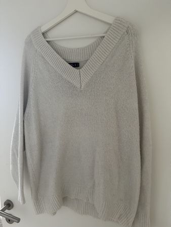 FB Sister Knitwear Pullover, Weiss, Grösse L, Winter 46