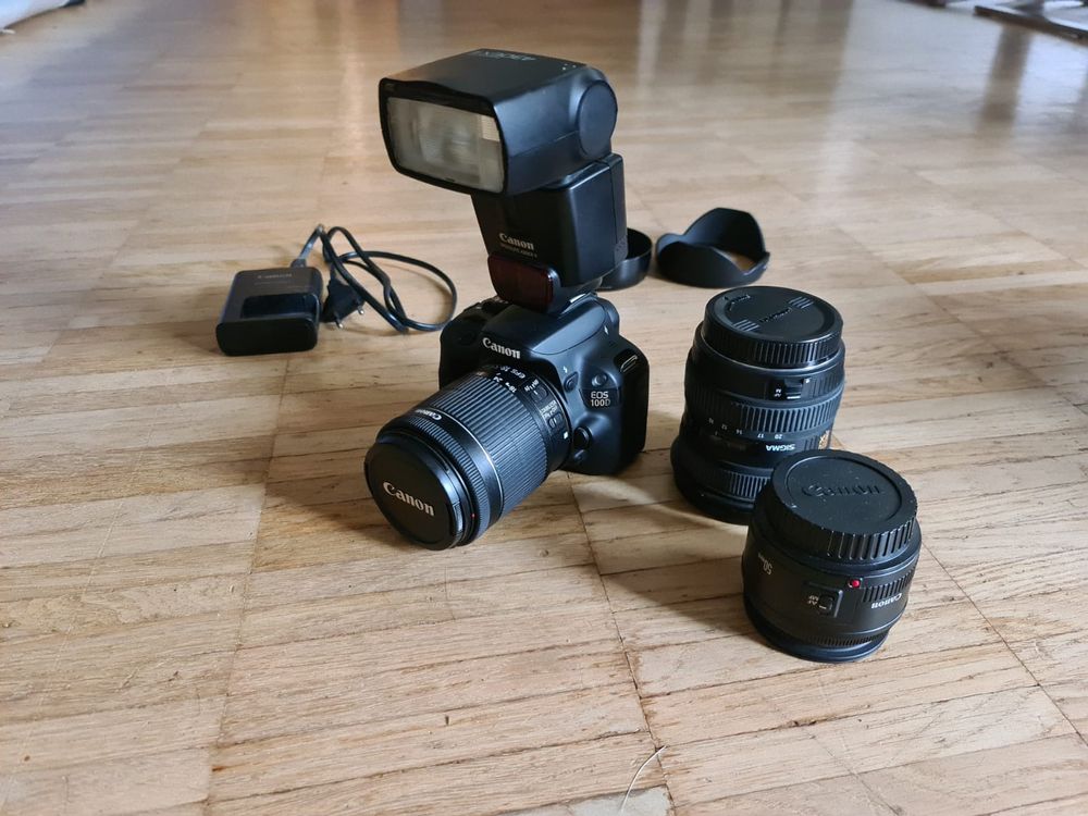 Canon Eos 100d Digital Spiegelreflex Kamera Inkl Obkektive Kaufen