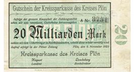 Plön 20 Mrd.Mark 05.11.1923 VZ+-VZ++
