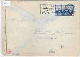 Zensur-Brief B25 Mi. 434 Basel 19.VII.44