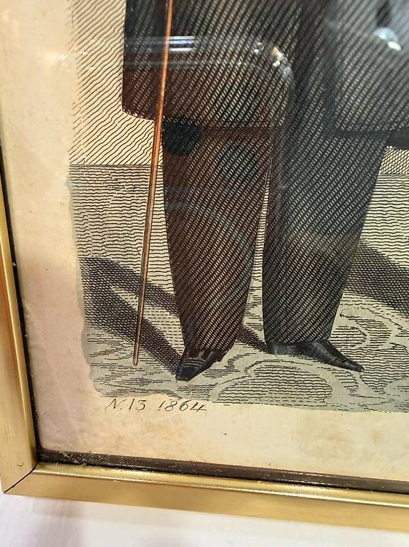 Grafica & Litografie: Original Mode-Stich 1864 "Allgemeine Modenzeitung" – Usato da Obernau venduto da Arche_Noah_Brocki 4