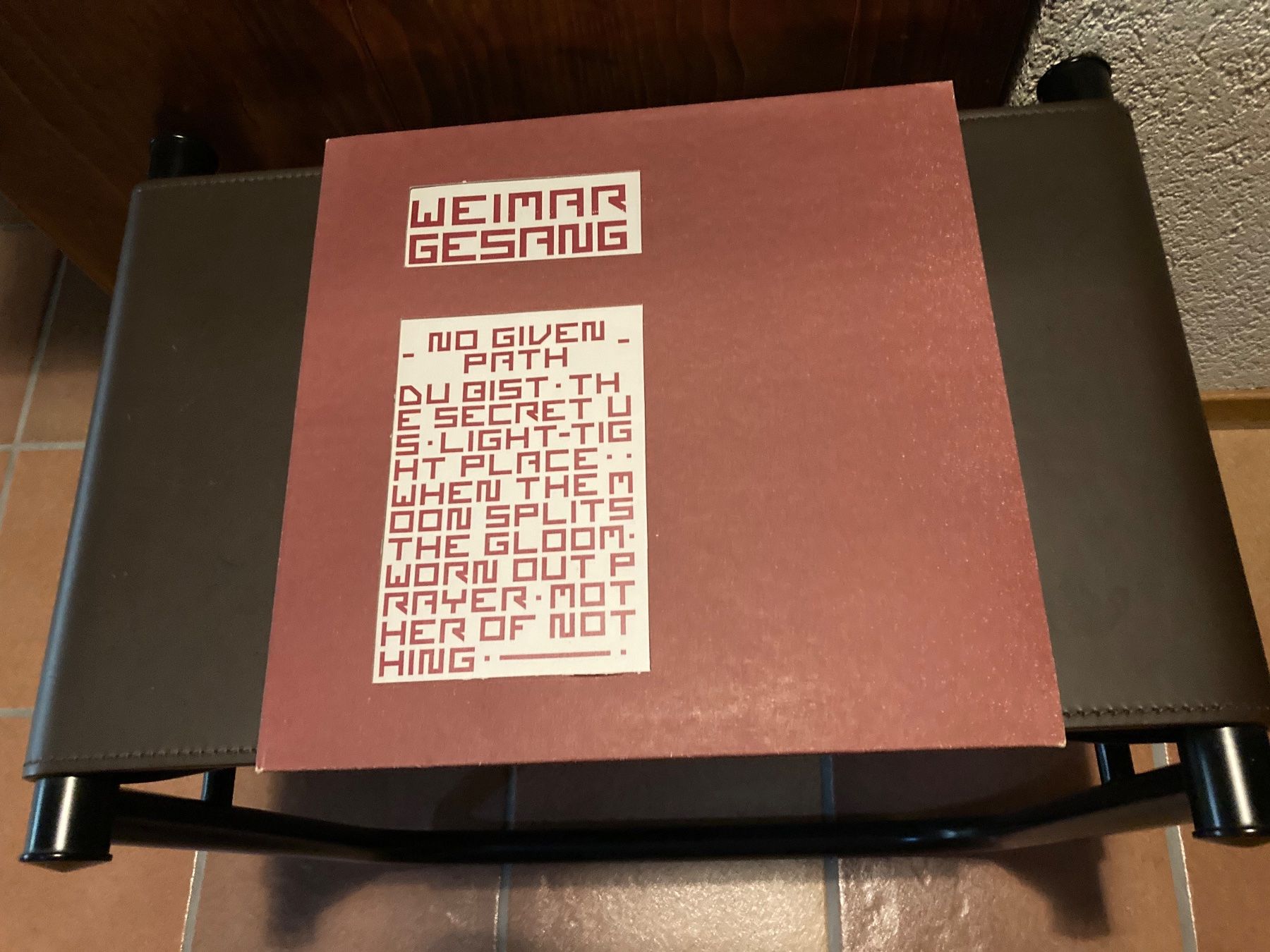 Vinyles: Weimar Gesang - No Given Path EP (12") – D'occasion à Fribourg par Karushi