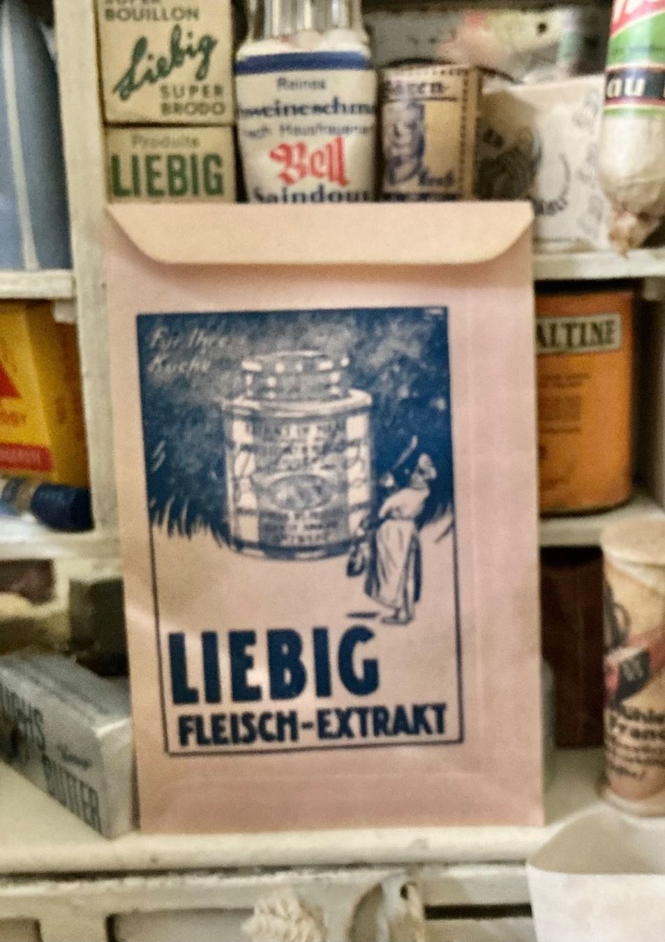 Taschen: ALTE KLEINE PAPIERTÜTE VON LIEBIG – Gebraucht aus Zell LU von Silvermemory