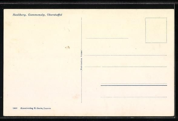 Cartoline postali: AK Hasliberg, Blick zum Berghaus – Usato da Berlin venduto da bartko-reher 1