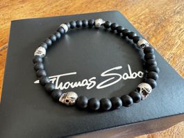 Thomas Sabo Sterling Silver Rebel at Heart Totenkopf Armband