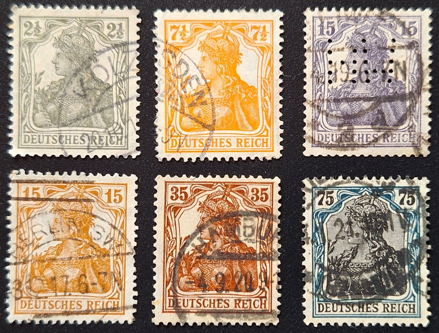 Tutti i francobolli: Deutsches Reich 1916 Germania – Usato da Lohn-Ammannsegg venduto da konstrwu