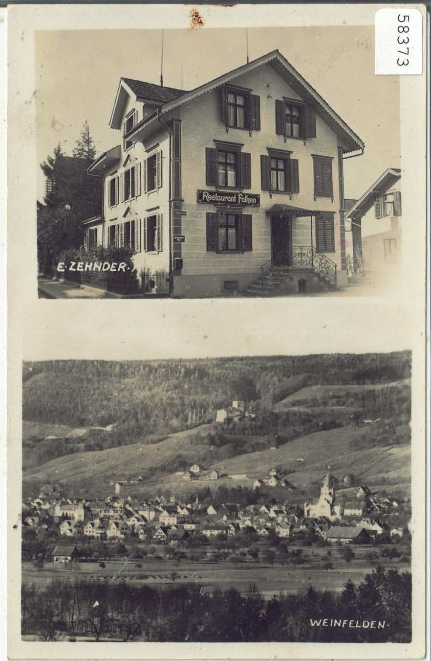 Cartoline postali: Weinfelden - Restaurant Falken – Usato da Ettingen venduto da Kartenplanet