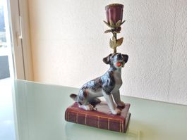 Bougeoir vintage en porcelaine 