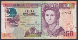 Belize 50 Dollars 2016