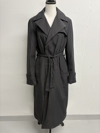 Jil Sander Trenchcoat Gr. 38 grau lang Mantel