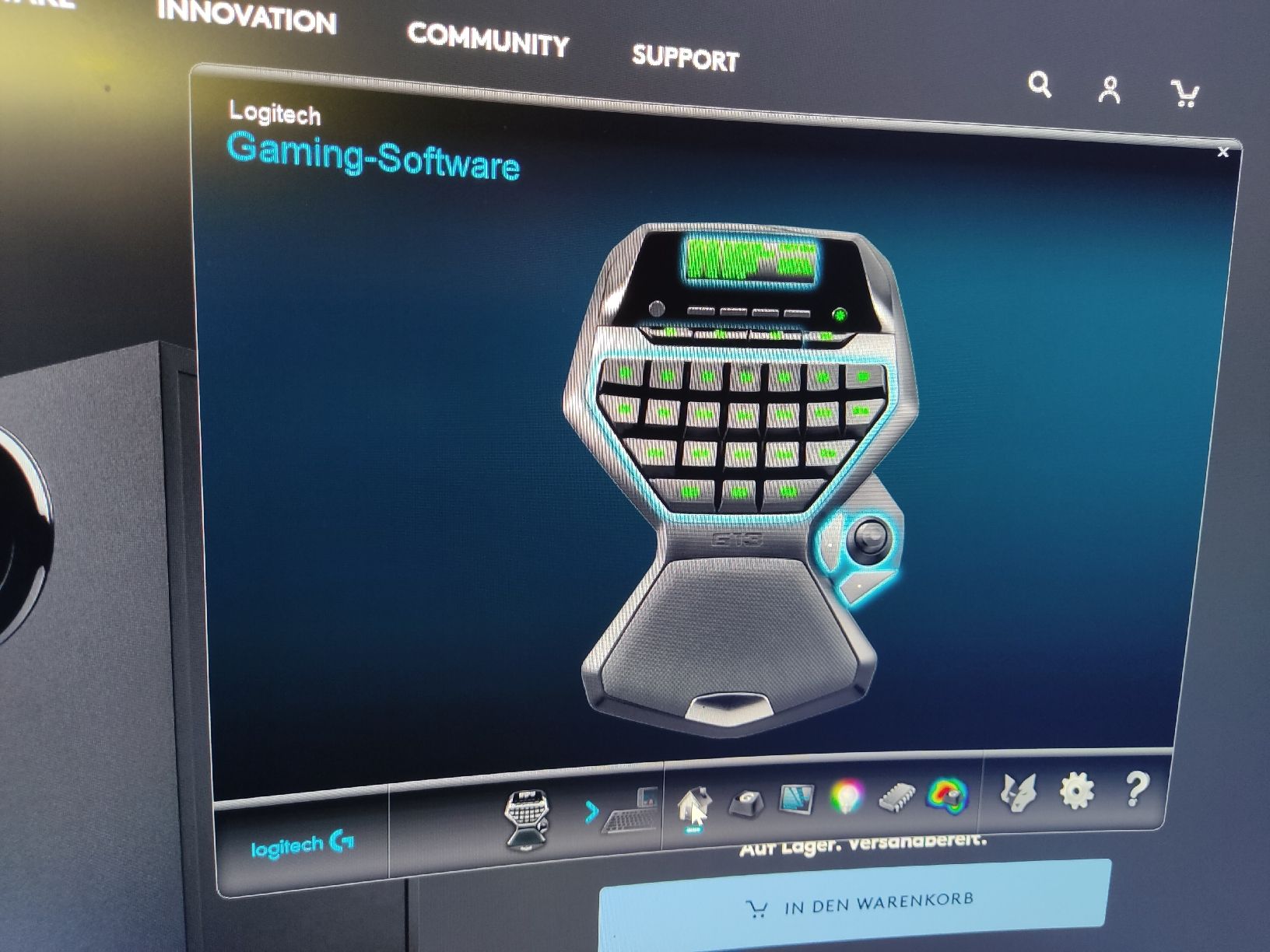 Logitech Controller: Logitech G13 advanced Gaming Controller  – Gebraucht aus Dürnten von  3