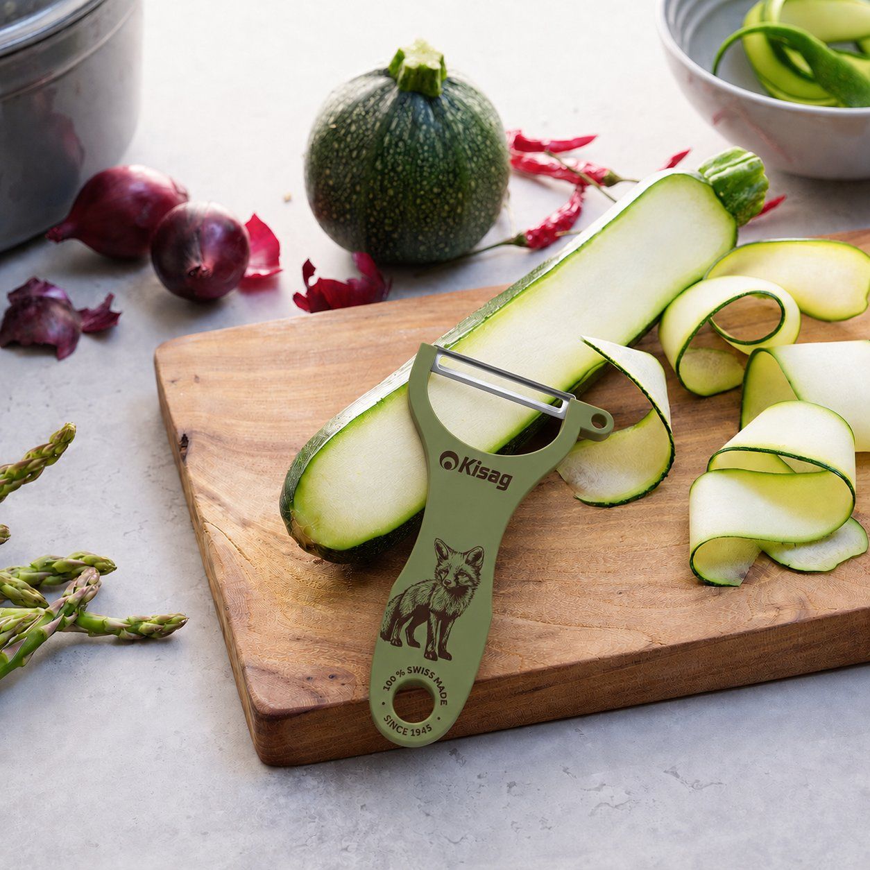 Kisag Elettrodomestici da cucina: Kisag Sparschäler Universal "Fuchs" - Swiss Made – Nuovo e nell'imballaggio originale da Bellach venduto da Kisag_AG