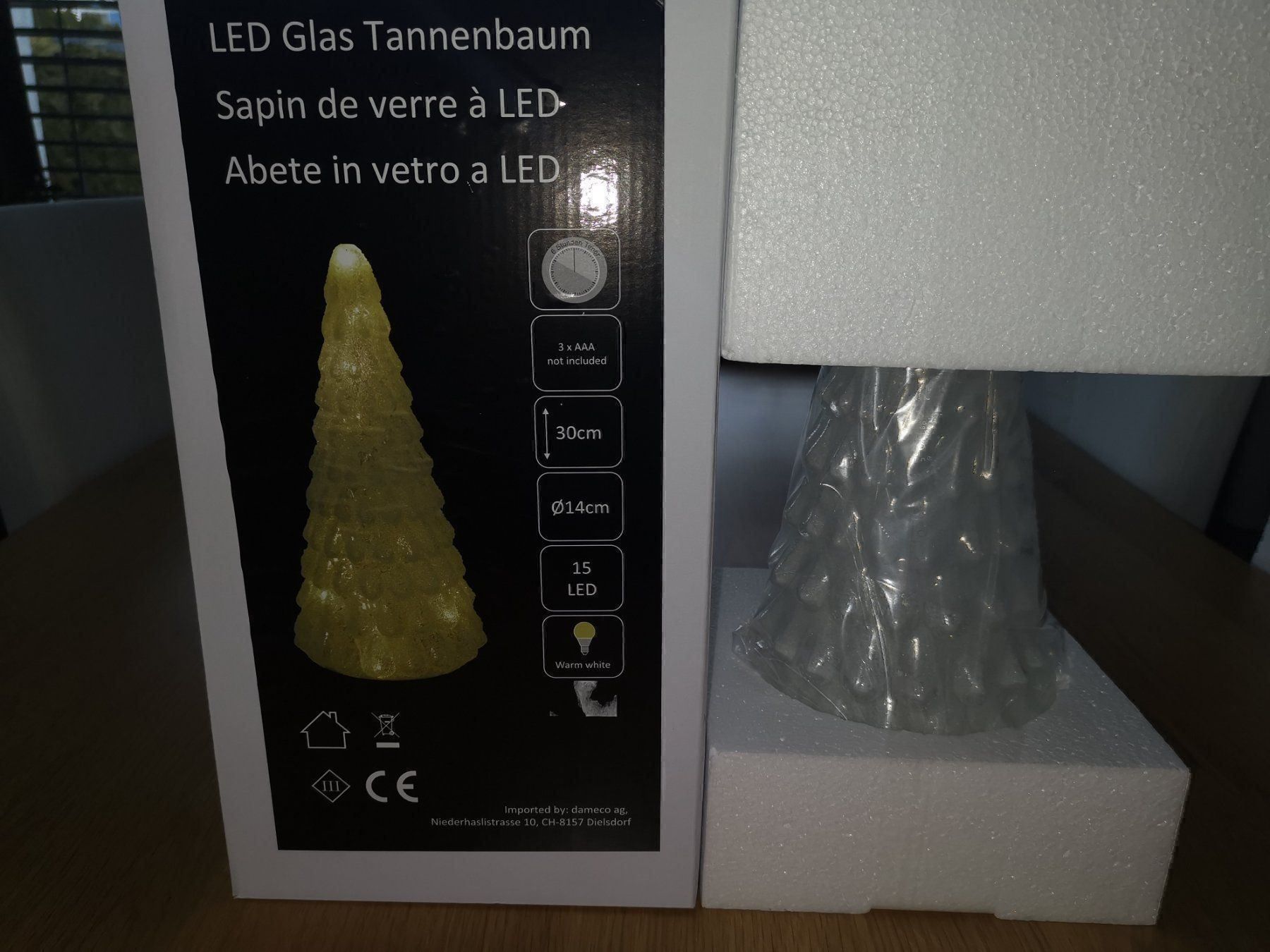 Bicchieri: Sapin de verre à led – Nuovo e nell'imballaggio originale da Granges-Paccot venduto da jokko 1