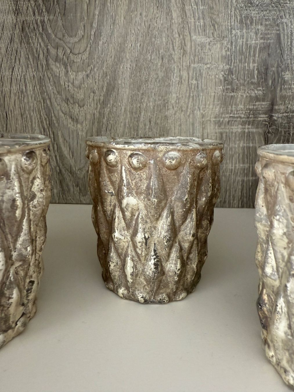 Portacandele: 3x Windlicht im Shabby Look, Neu – Usato da Wolfwil venduto da Inseider12 3