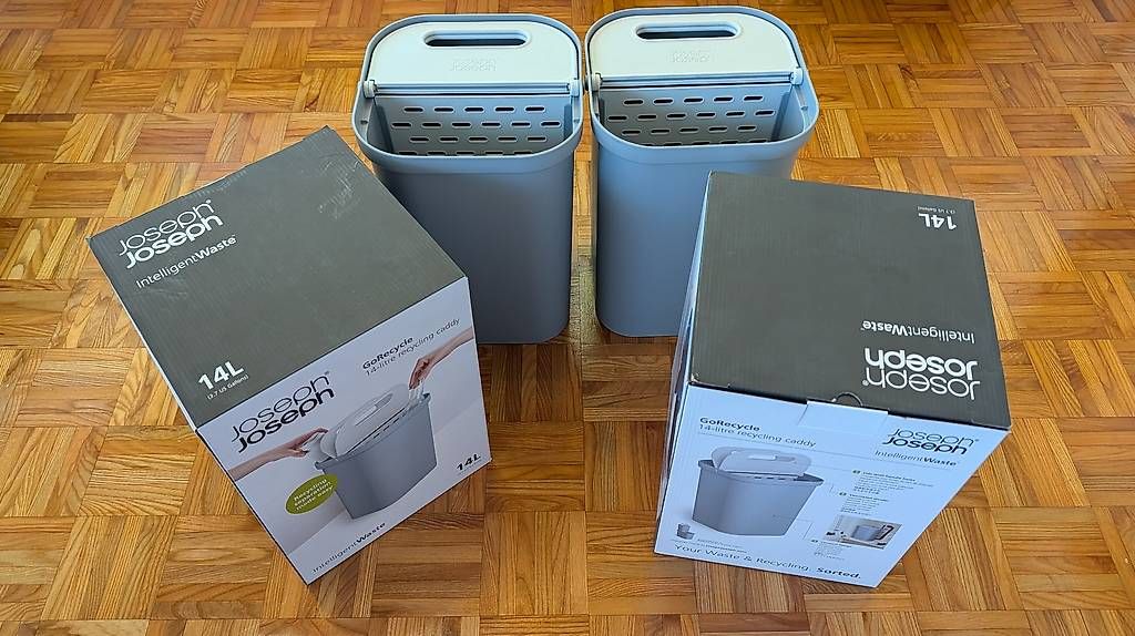 Abfalleimer: 4 Stück Recyclingbehälter - unbenutzt – Gebraucht aus Niederlenz von Griddle 4