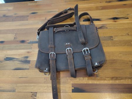 Kuriertasche aus Leder