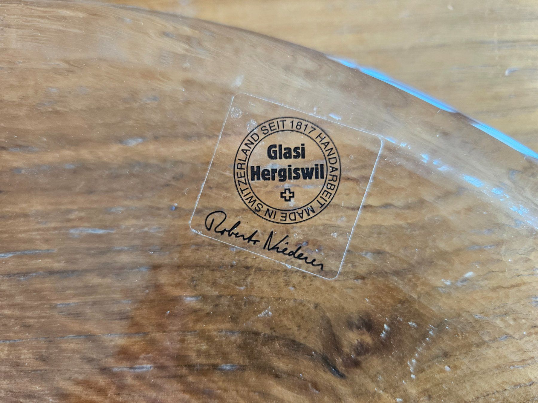 Glasi Hergiswil Gläser: Glasi Hergiswil - Dip-Teller - Schale - Platte – Gebraucht aus Heiden von mats10 3