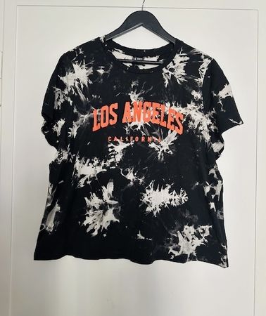 T-shirt batik noir et blanc Los Angeles neuf Taille 50