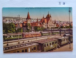 Ansichtskarte Zürich Bahnhof Landesmuseum