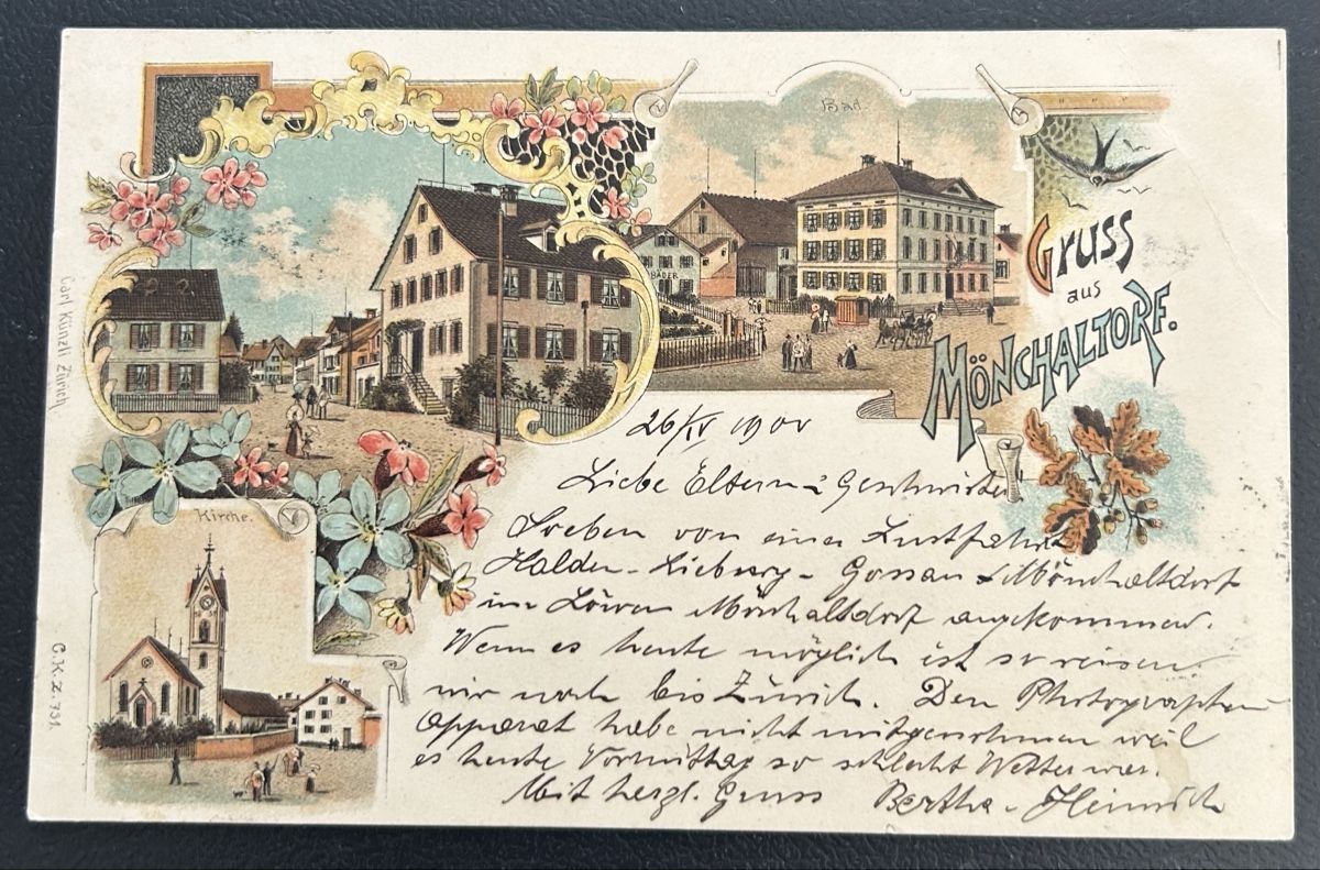Cartes postales: Gruss aus Mönchaltdorf Litho  – D'occasion à Horw par Tellbub