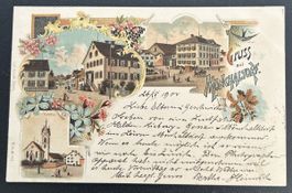 Gruss aus Mönchaltdorf Litho 