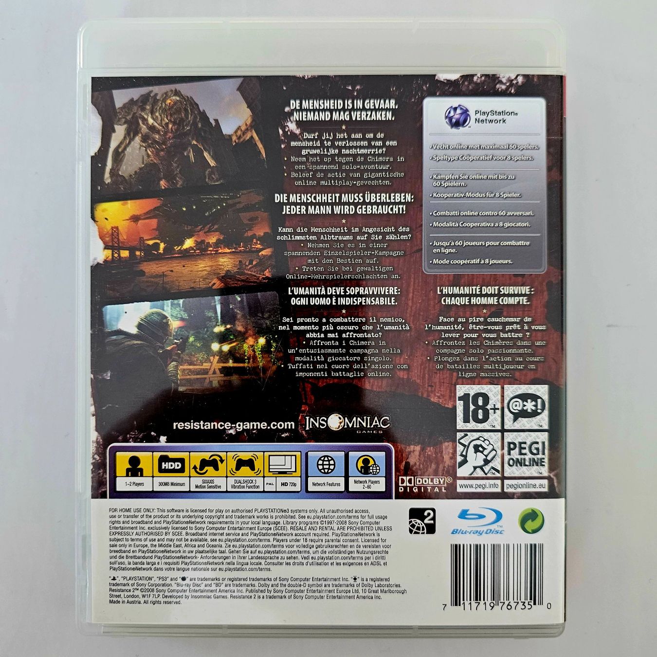 Sony Giochi: Resistance 2 (PS3) – Usato da Holziken venduto da Miglioregamesnmore 1