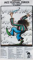 JAZZ FESTIVAL ZURICH 1980 Ungerer - Original Plakat