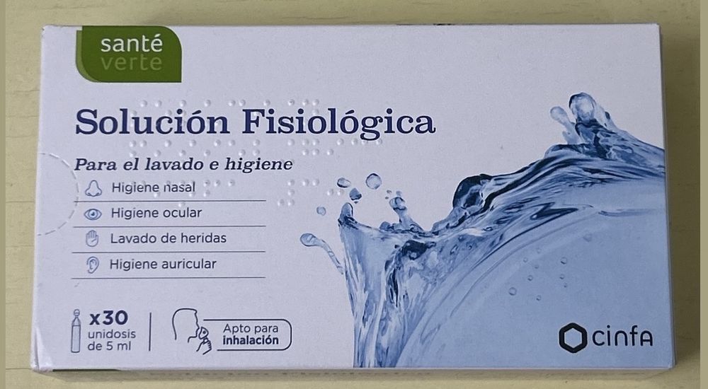 Sérum Physiologique NaCl 0,9% Bouteille 500 Ml - Lavage Nez, Hygiène Yeux, Fabriqué En France (lot De 4)