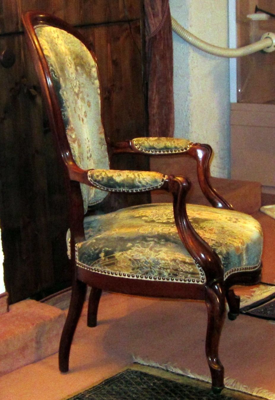 Stühle: Jugendstil Stuhl mit 2 Rollen 1860 – Gebraucht aus Eschenbach von Alicekunst 3