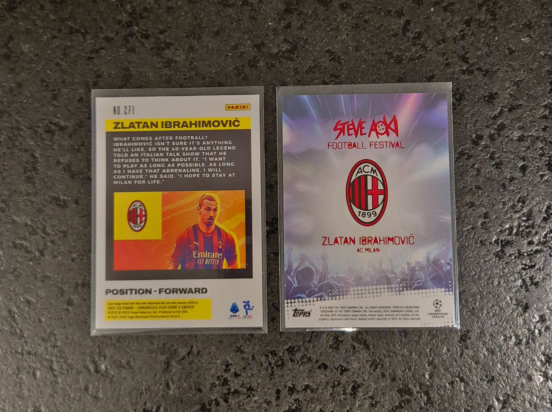 Topps Sammelbilder & Trading cards: Zlatan Ibrahimovic - AC Milan - Topps & Panini – Neu (gemäss Beschreibung) aus Burg AG von Danoe 1