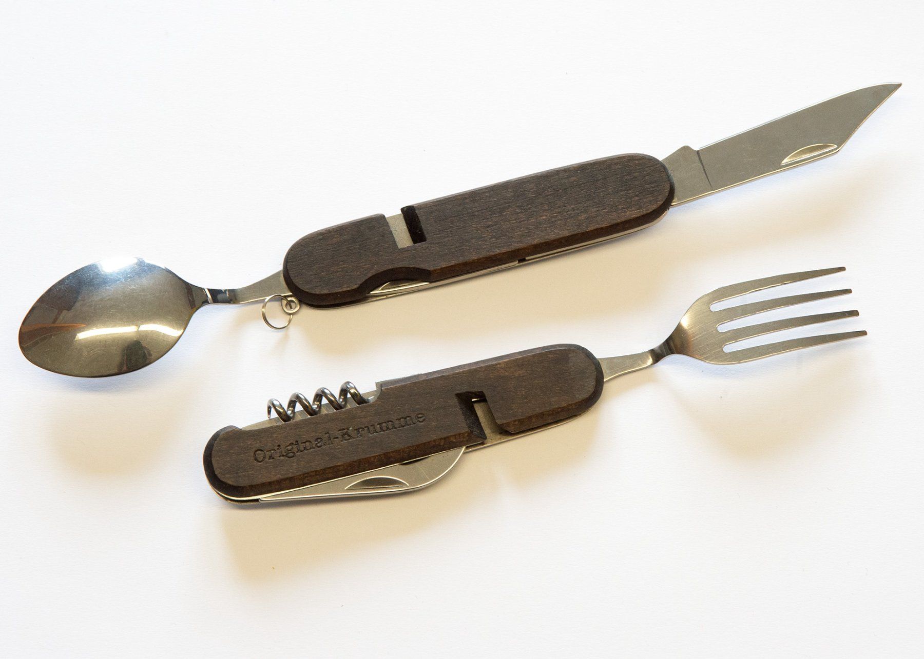 Set di posate: Messer mit Essbesteck, "Original Krumme", Holzschale – Nuovo (secondo la descrizione) da Lützelflüh-Goldb venduto da Harriho 3